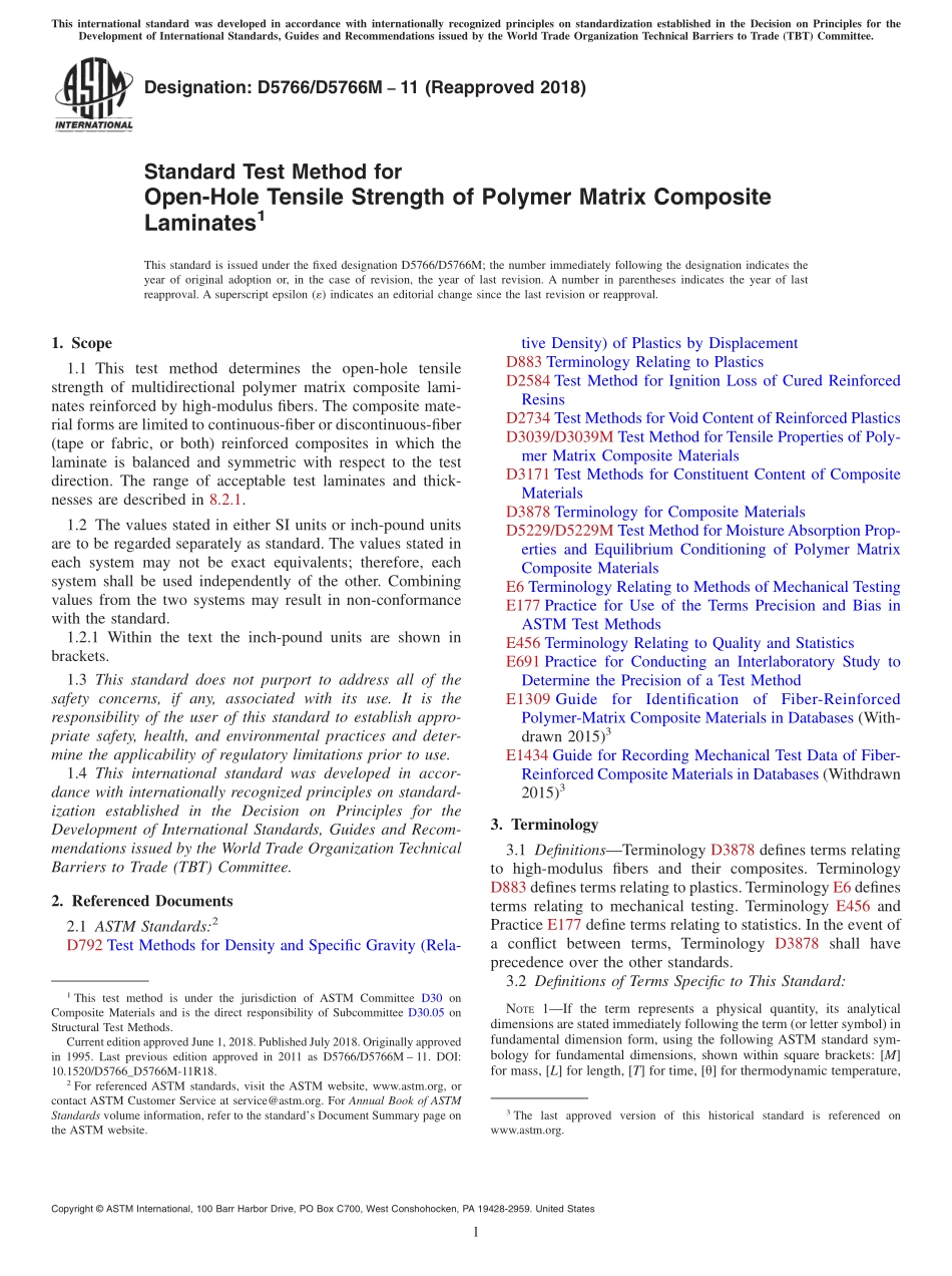 ASTM_D_5766_-_D_5766M_-_11_2018.pdf_第1页