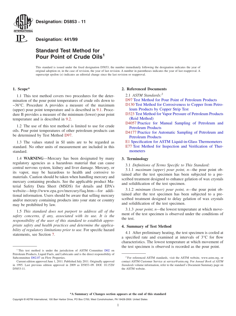 ASTM_D_5853_-_11.pdf_第1页