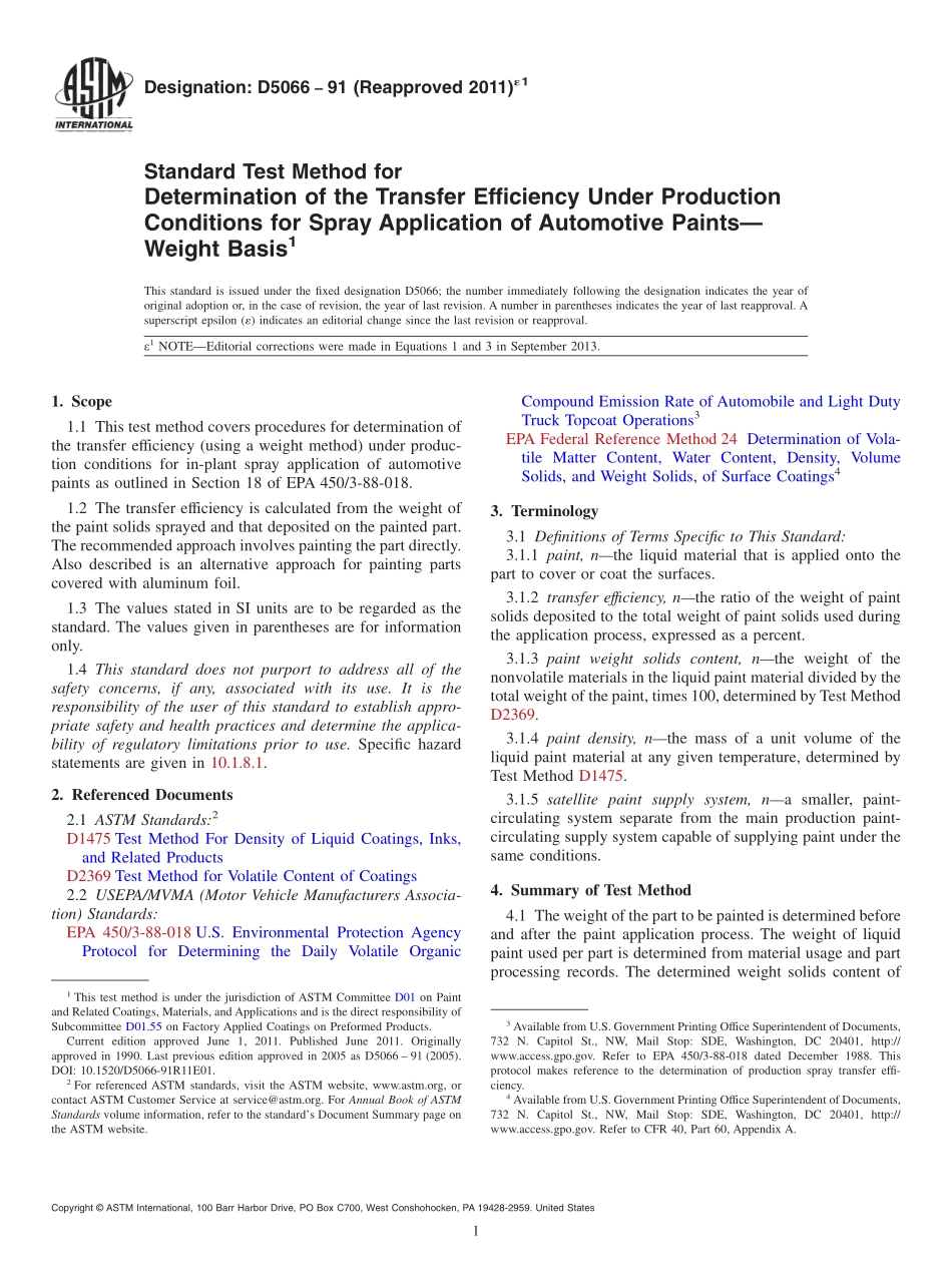 ASTM_D_5066_-_91_2011e1.pdf_第1页