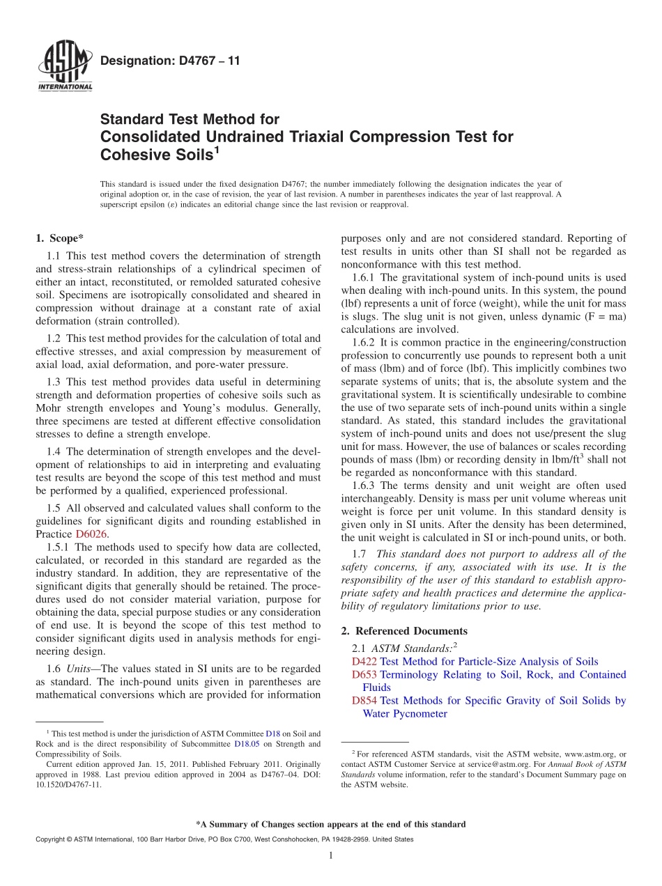 ASTM_D_4767_-_11.pdf_第1页