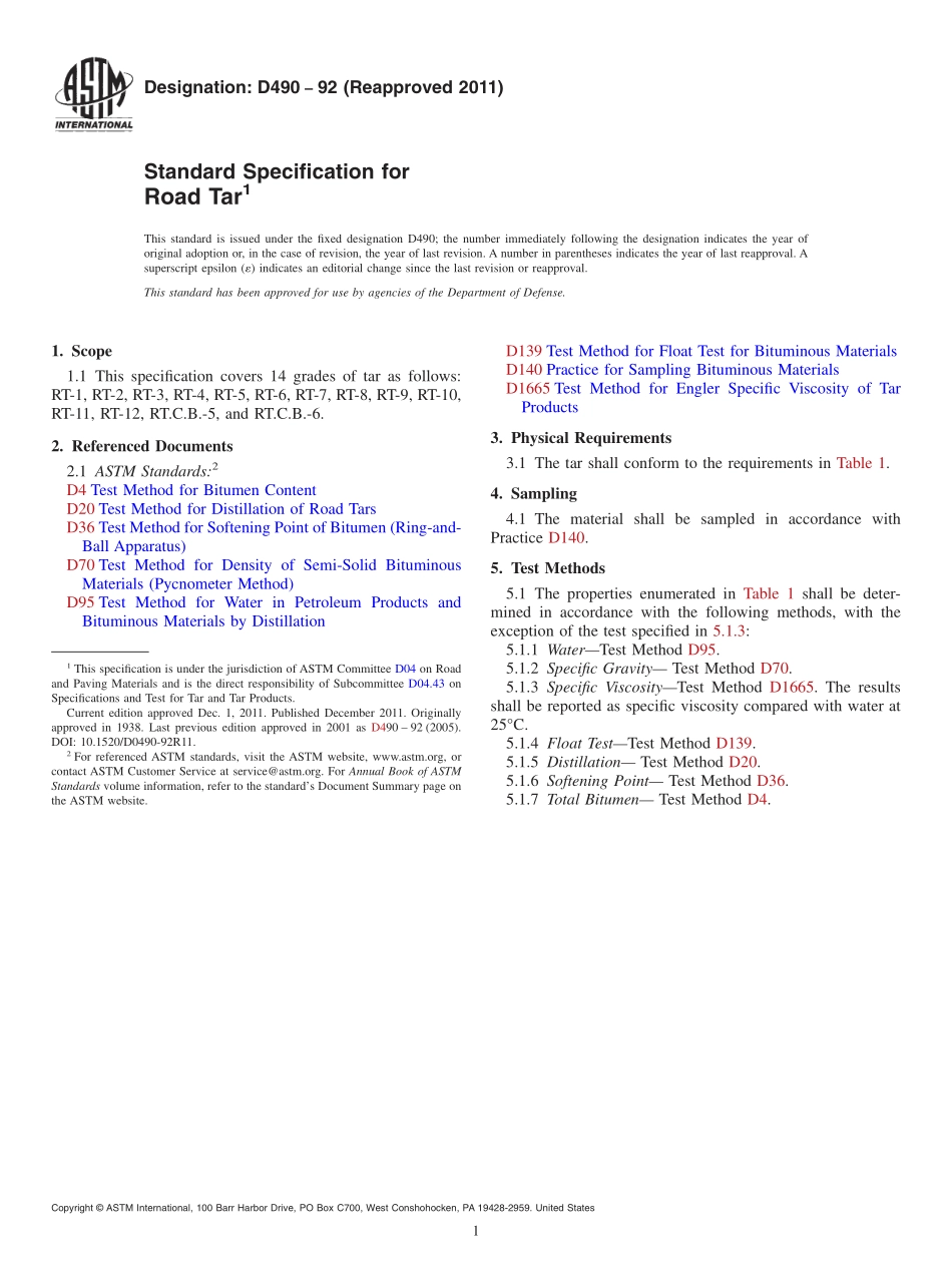 ASTM_D_490_-_92_2011.pdf_第1页