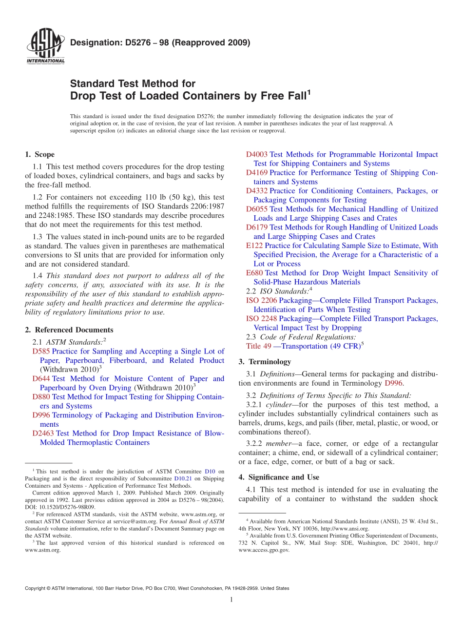 ASTM_D_5276_-_98_2009.pdf_第1页