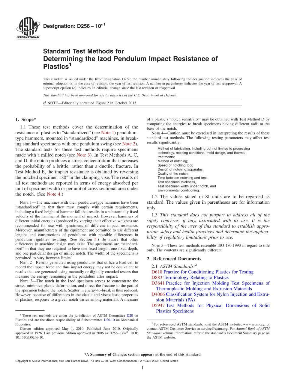 ASTM_D_256_-_10e1.pdf_第1页