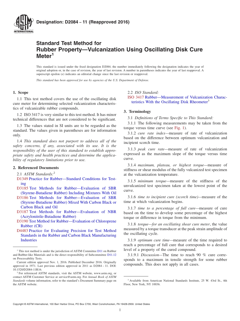 ASTM_D_2084_-_11_2016.pdf_第1页