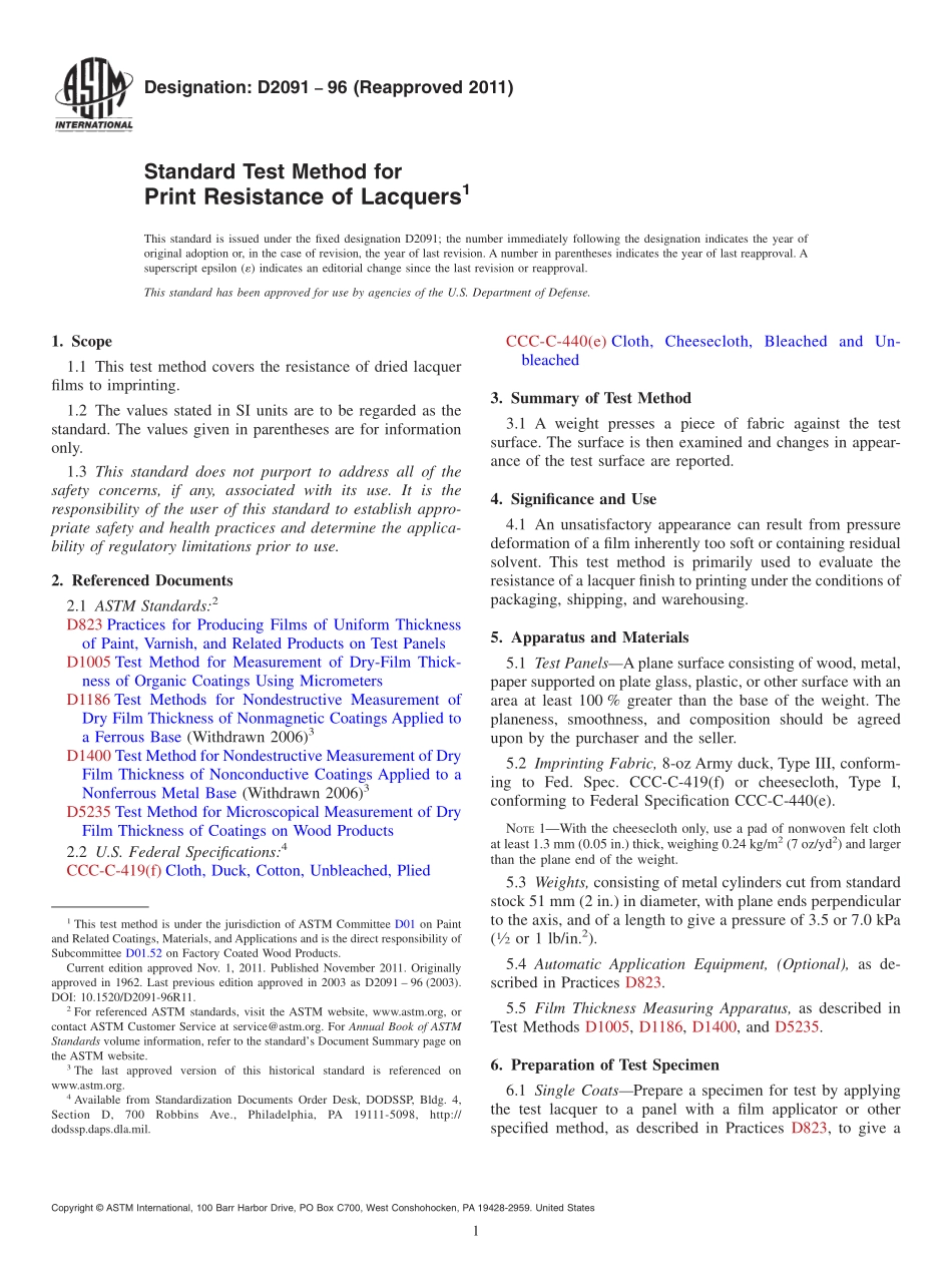 ASTM_D_2091_-_96_2011.pdf_第1页
