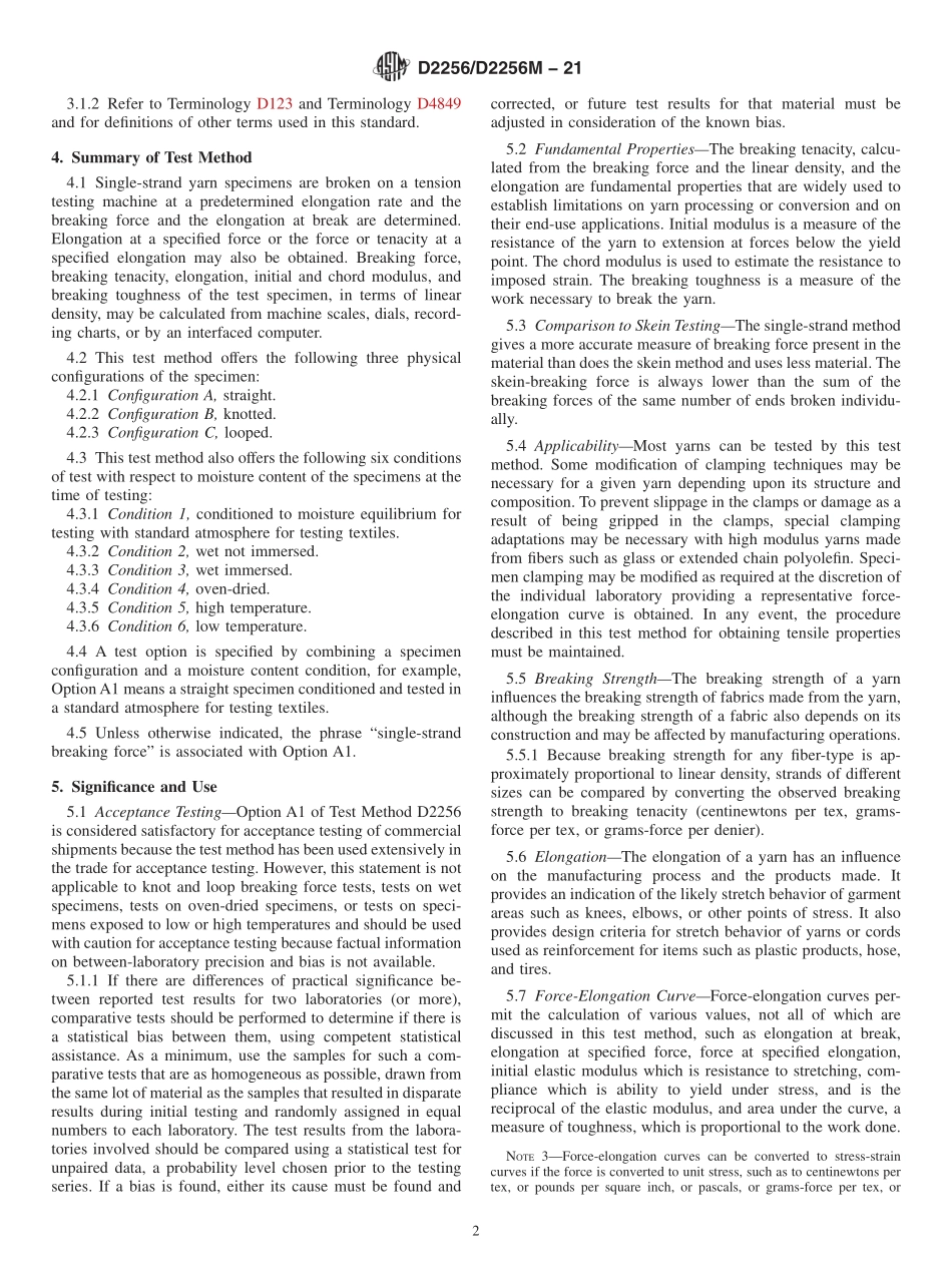 ASTM_D_2256_-_D_2256M_-_21.pdf_第2页