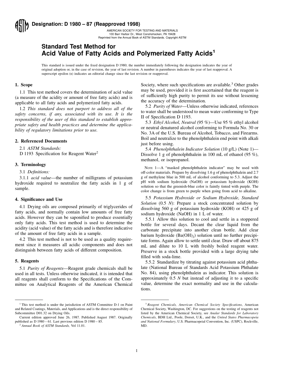 ASTM_D_1980_-_87_1998.pdf_第1页