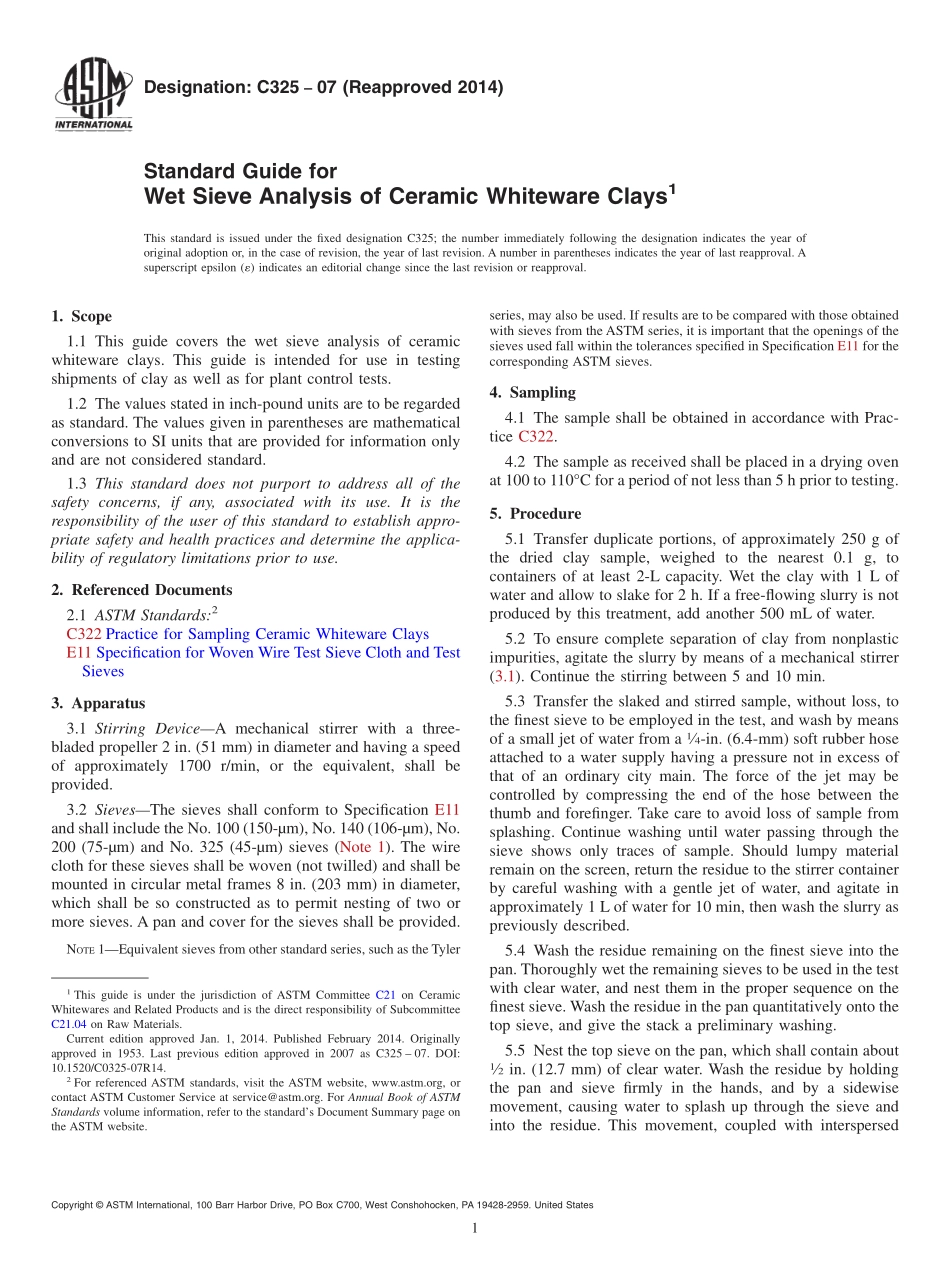 ASTM_C_325_-_07_2014.pdf_第1页