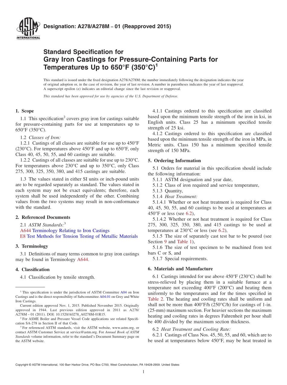 ASTM_A_278_-_A_278M_-_01_2015.pdf_第1页