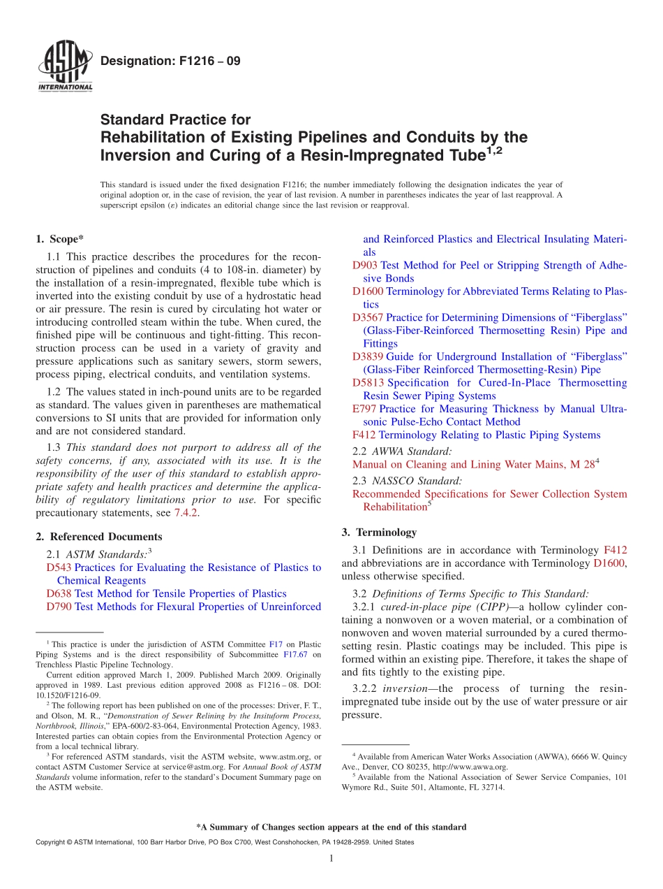 ASTM_F_1216_-_09.pdf_第1页