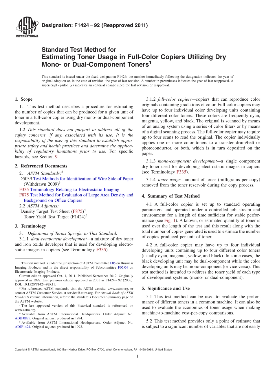ASTM_F_1424_-_92_2011.pdf_第1页