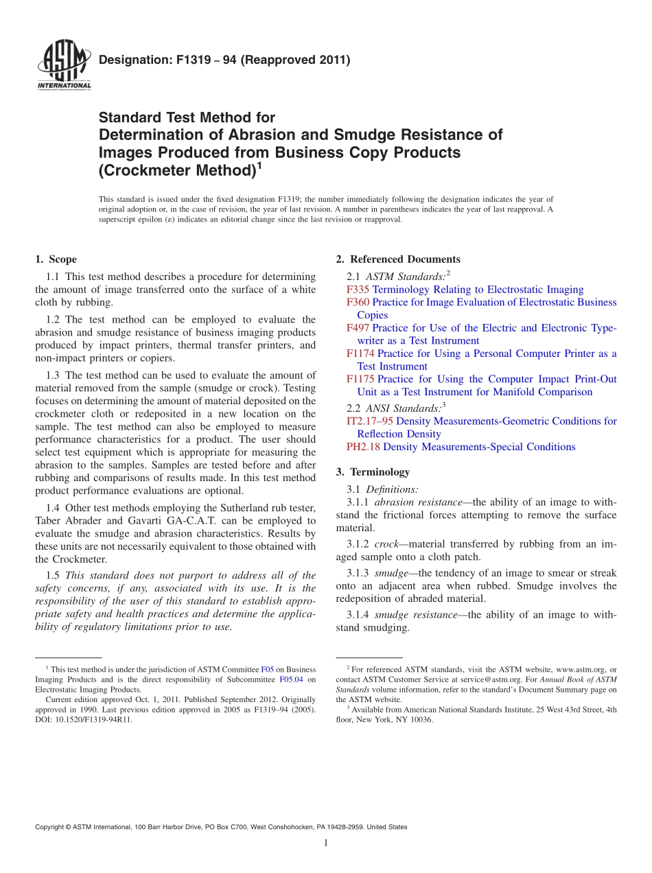 ASTM_F_1319_-_94_2011.pdf_第1页