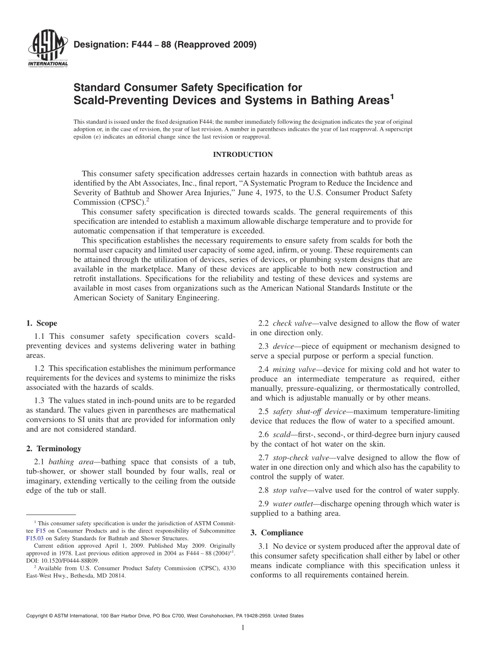 ASTM_F_444_-_88_2009.pdf_第1页