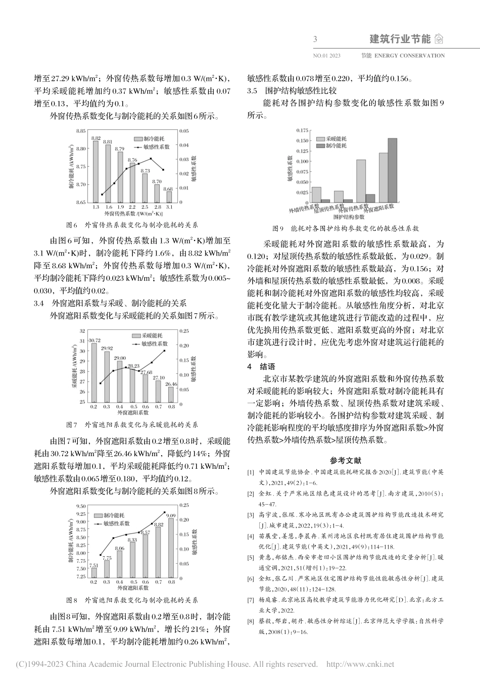 北京市某高校建筑围护结构对能耗影响敏感性研究_乔春珍.pdf_第3页