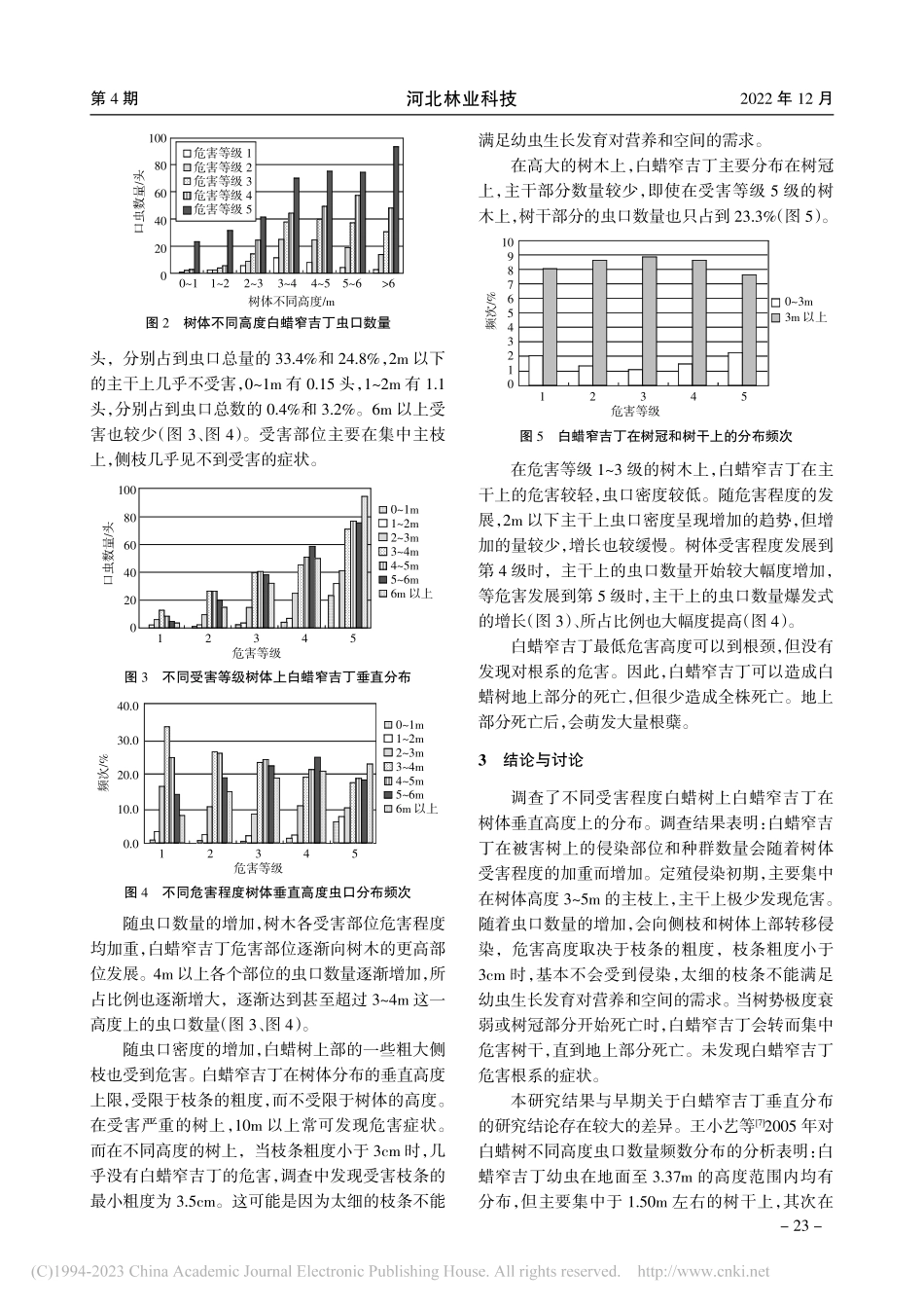 白蜡窄吉丁在不同受害等级白蜡树上垂直分布的研究_刘泽勇.pdf_第3页