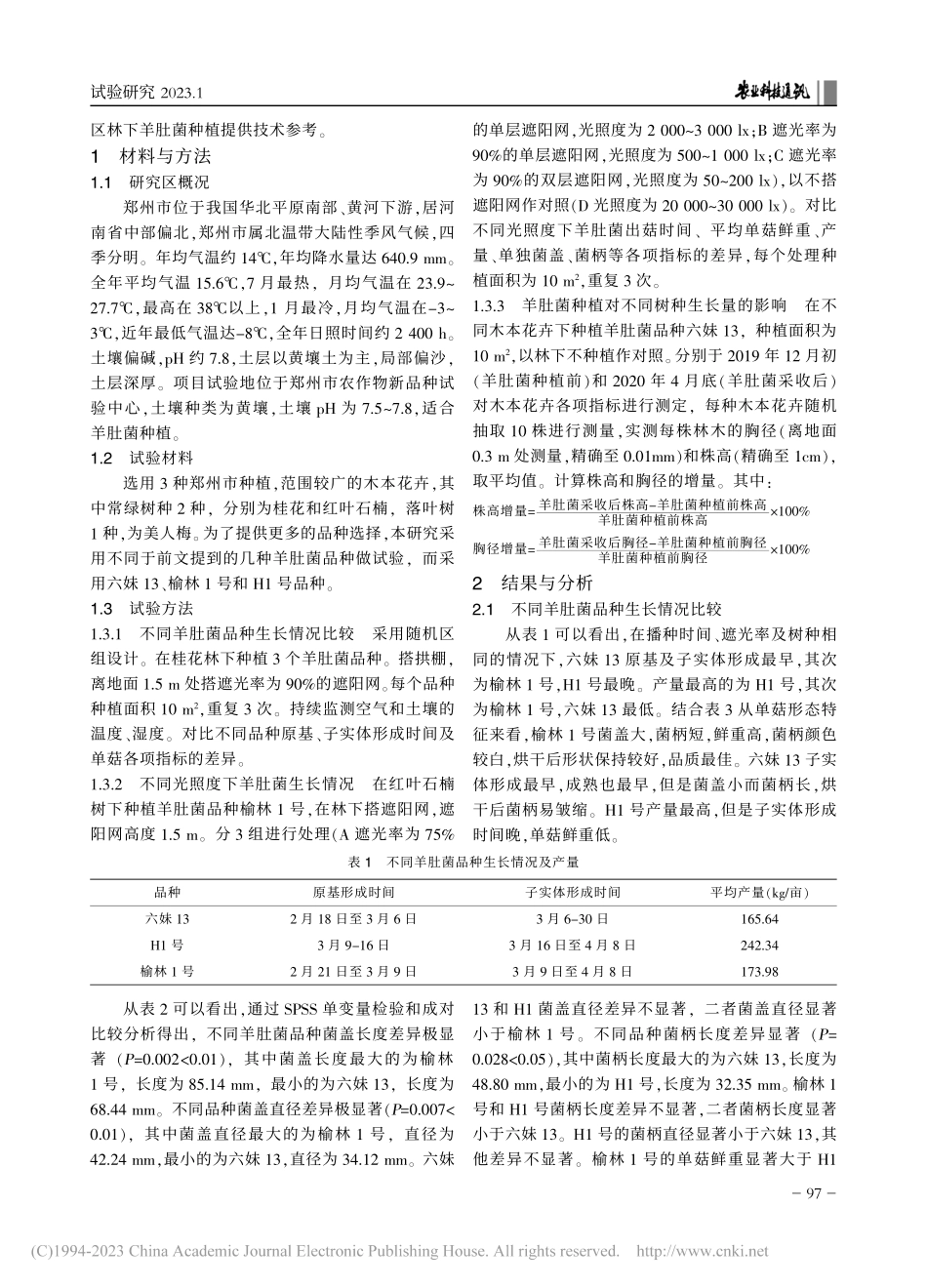 3种木本花卉林下羊肚菌立体栽培技术研究_刘杰.pdf_第2页