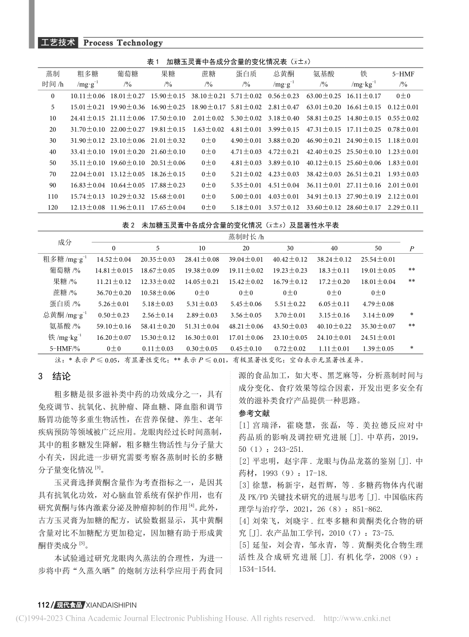 补气血食疗古方中龙眼肉久蒸法的研究_牟新.pdf_第3页