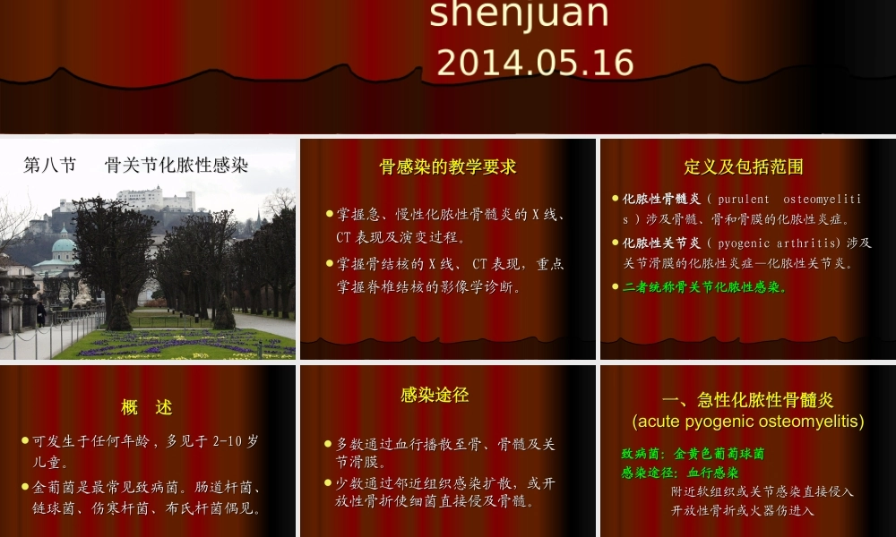 影像——骨关节化脓性感染.ppt
