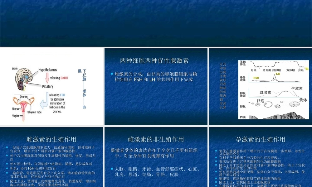 妇科内分泌的诊治.ppt