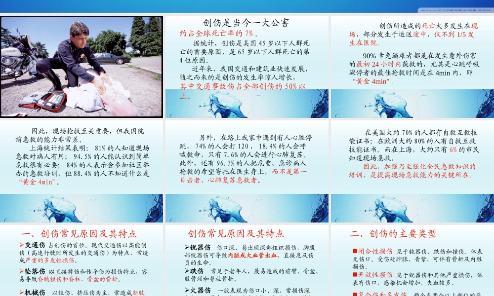 创伤的急救.ppt
