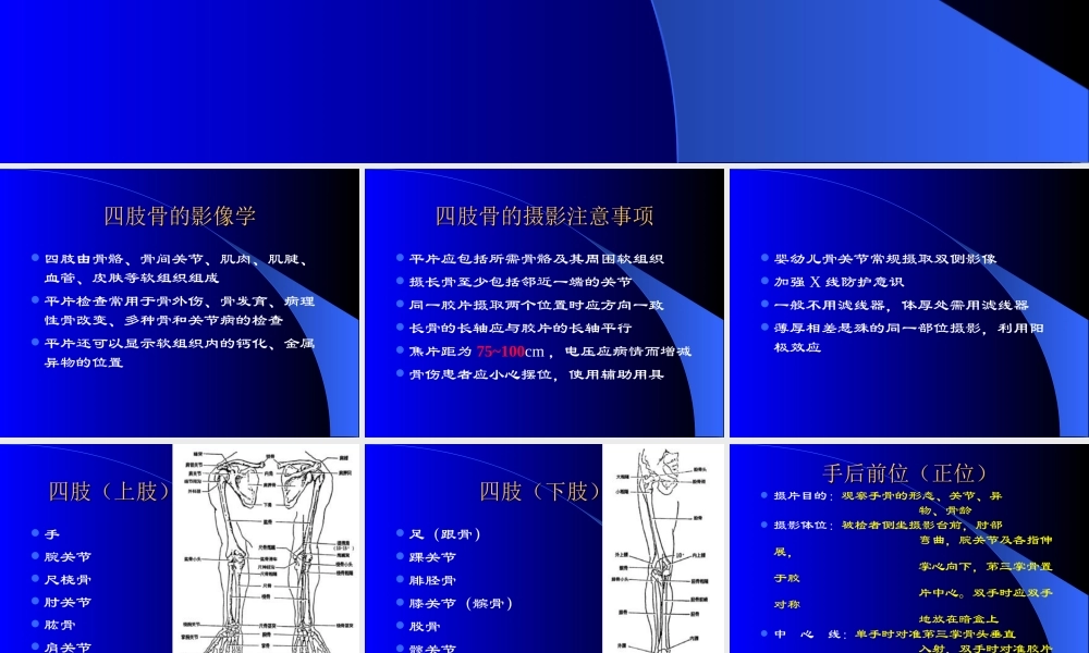 四肢骨摄影技术.ppt