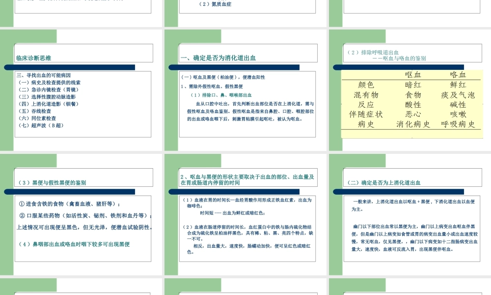 上消化道出血诊治和病情评估-文档资料.ppt