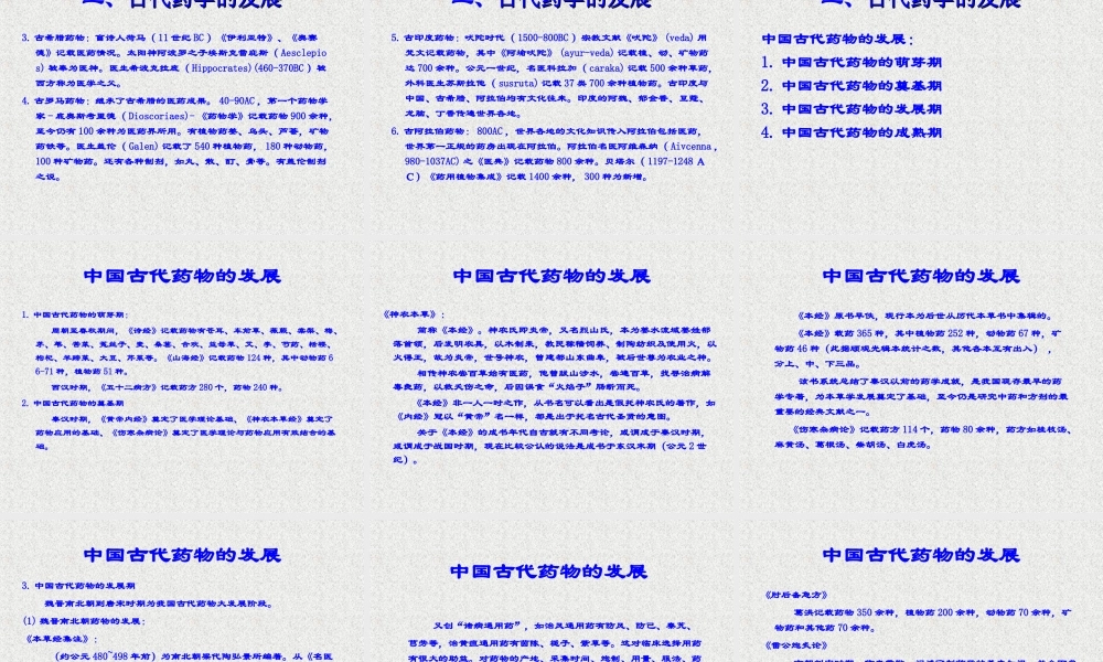 古代药学的发展.ppt