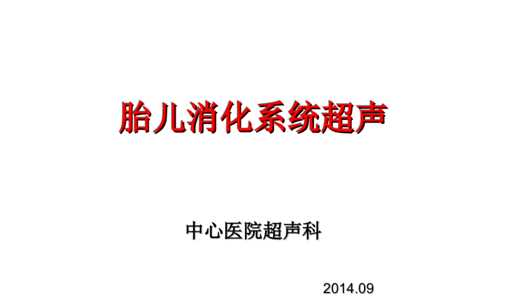 胎儿消化系统超声检查.ppt