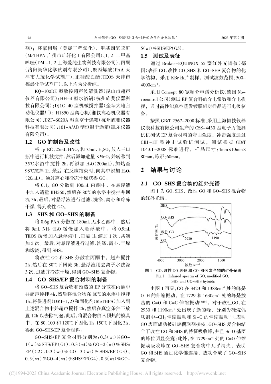 GO-SHS_EP复合材料的力学和介电性能_刘佳妮.pdf_第2页
