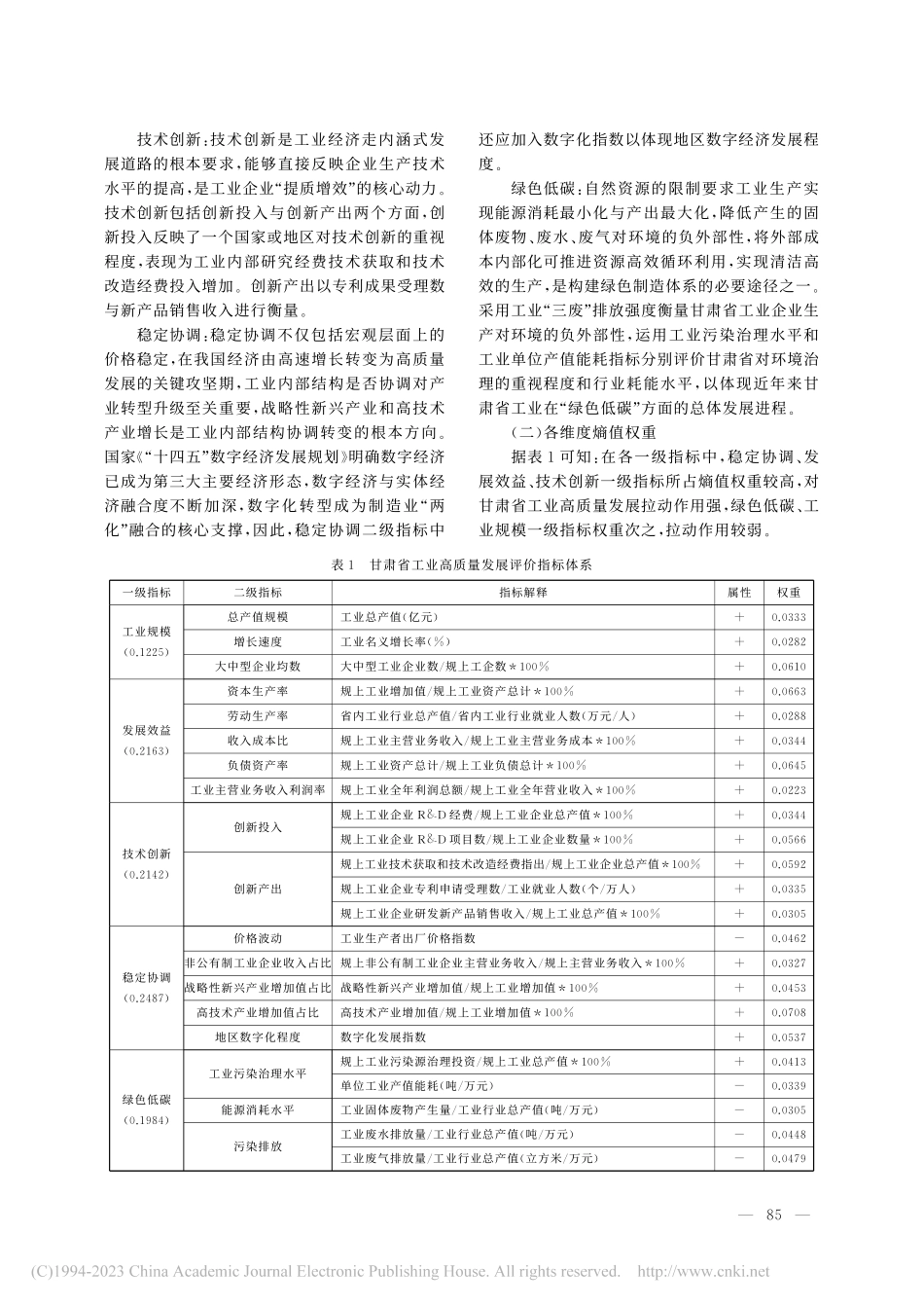 “强工业”背景下甘肃工业高质量发展的实证分析_张存刚.pdf_第3页