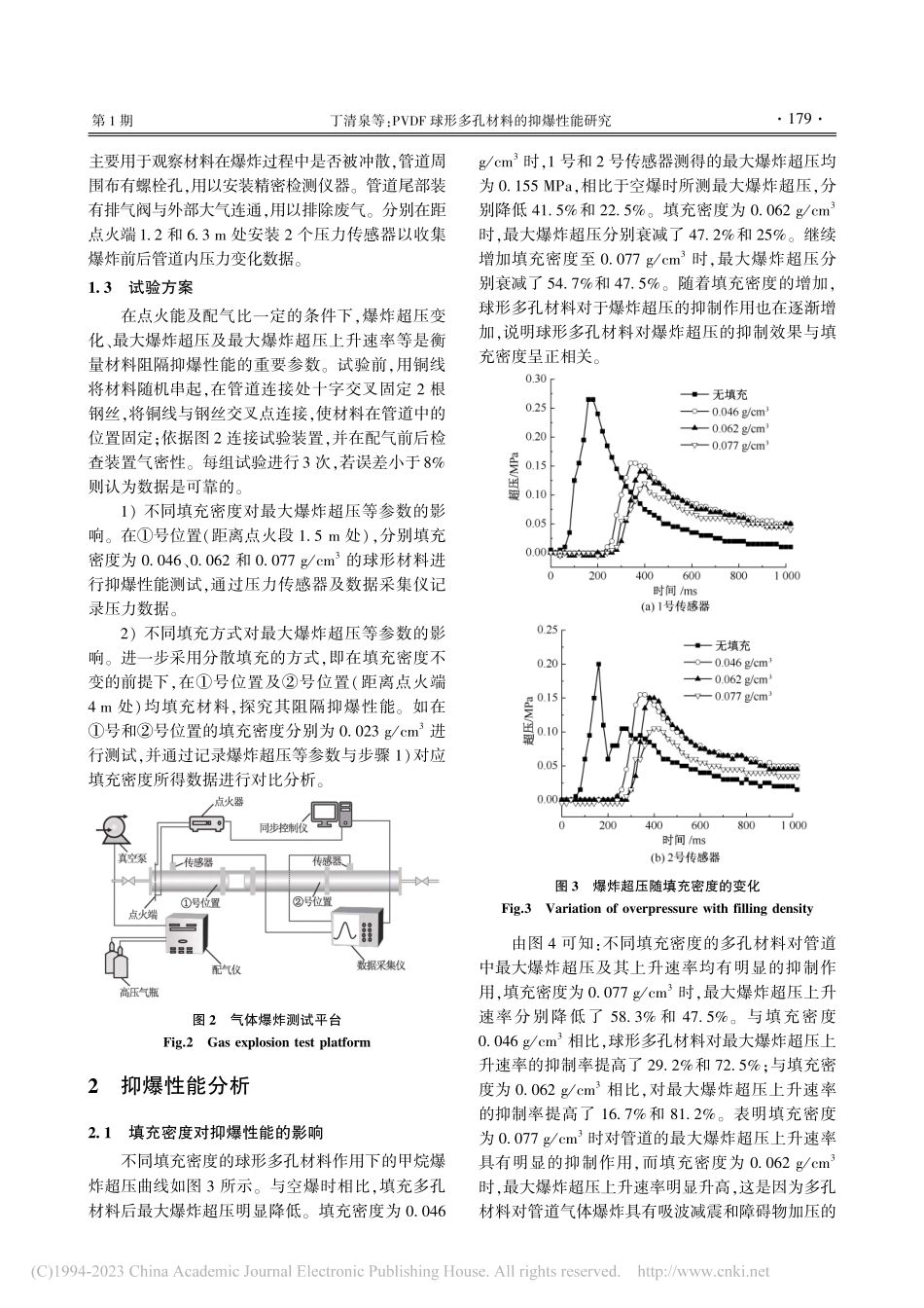 PVDF球形多孔材料的抑爆性能研究_丁清泉.pdf_第3页