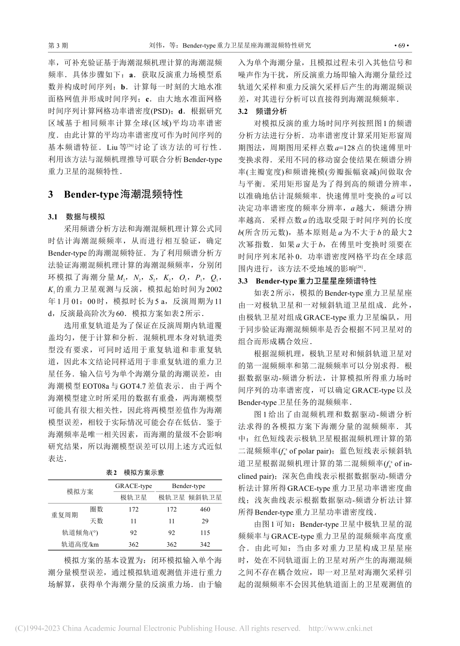 Bender-type重力卫星星座海潮混频特性研究_刘伟.pdf_第3页