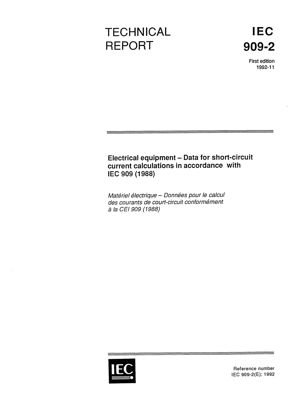 IEC_60909_2_1992.pdf_第1页