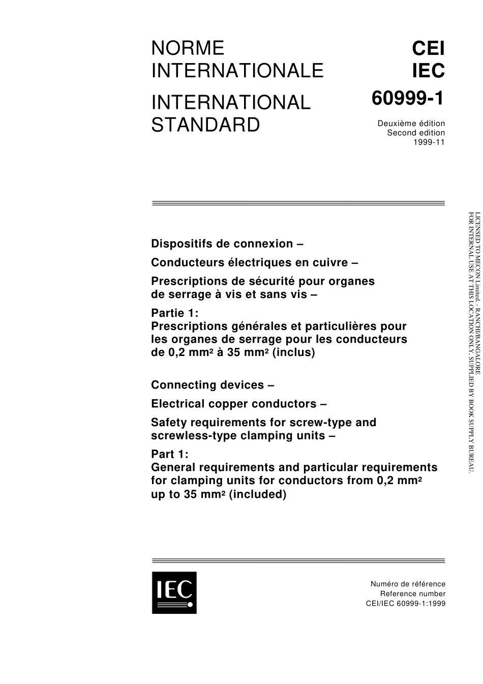 IEC_60999-1-1999.pdf_第1页