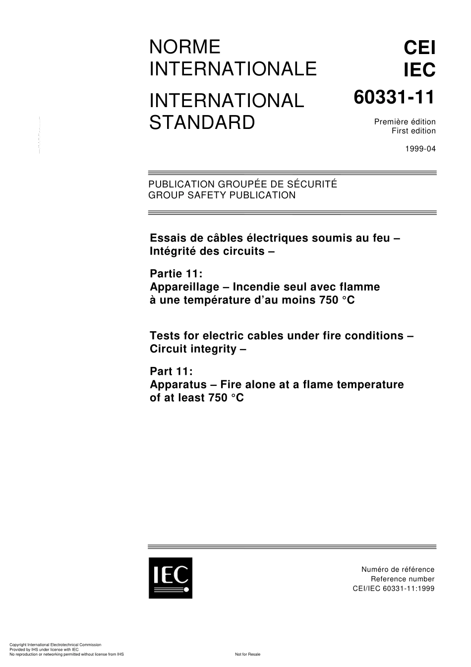 IEC_60331-11_Test_on_Electrical_Cables_Under_Fire_Condition_1.pdf_第1页