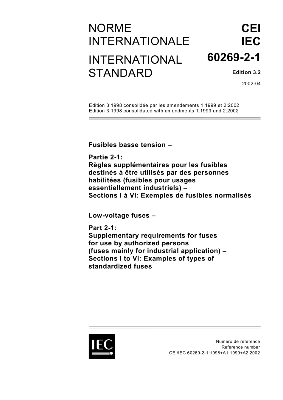 IEC_60269-2-1_Low-voltage_fuses.pdf_第1页