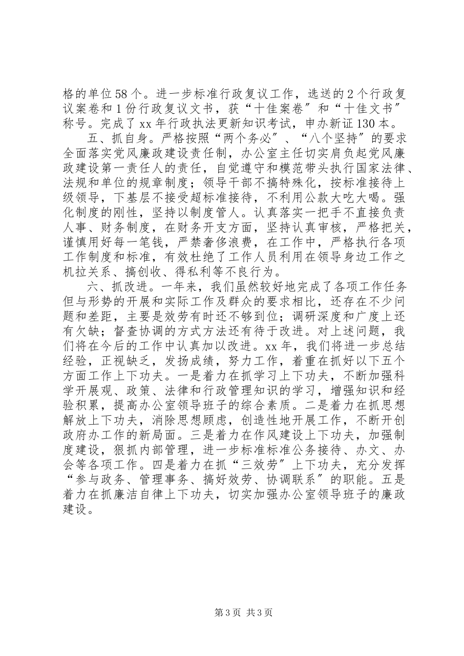 2023年县政府办公室度工作报告.docx_第3页