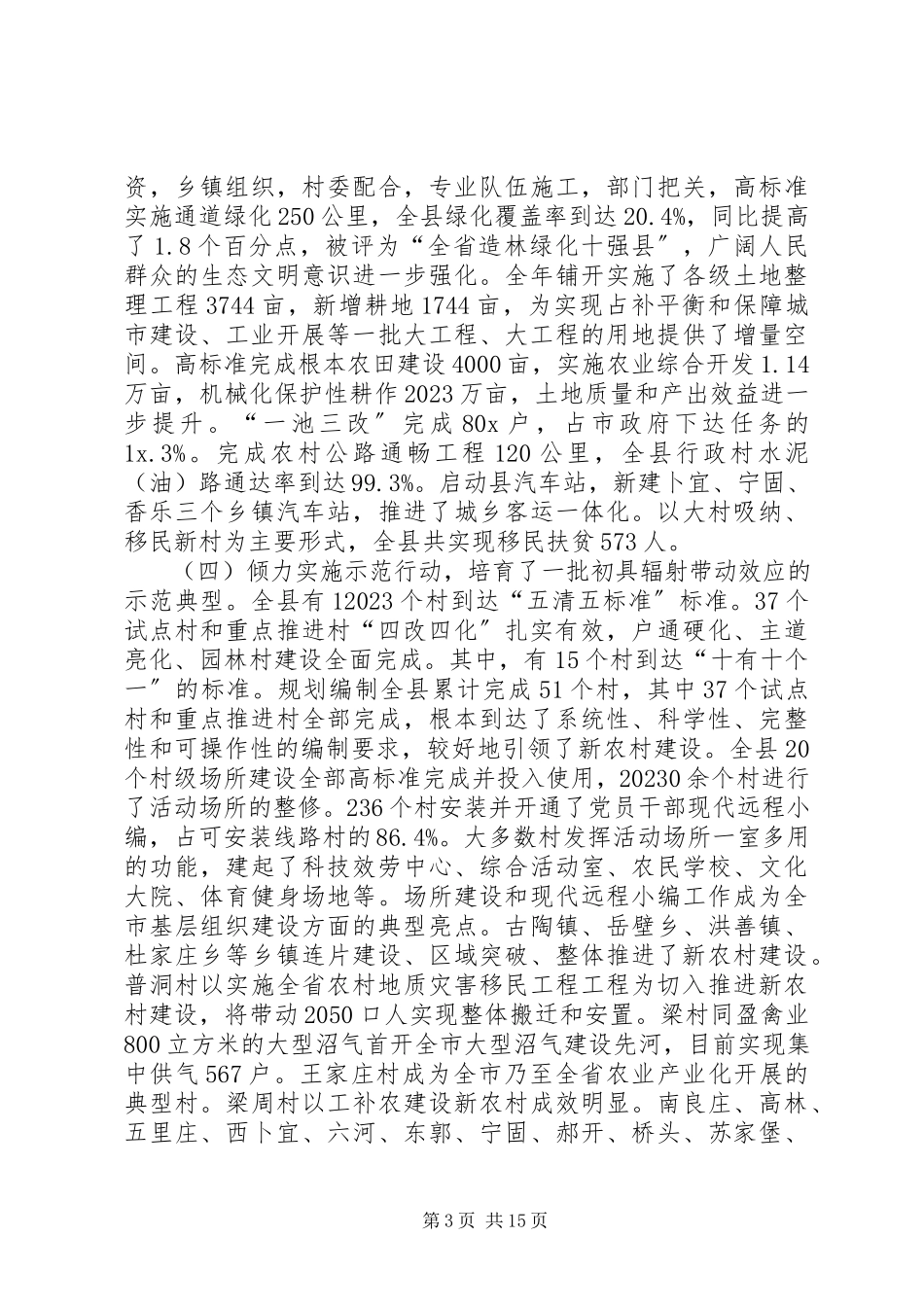 2023年新农村建设工作主持会致辞.docx_第3页