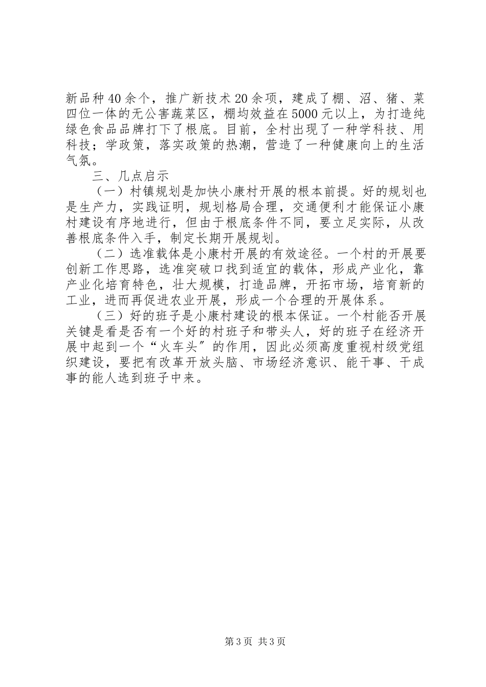 2023年新农村事迹材料内强素质求发展构筑和谐新农村.docx_第3页