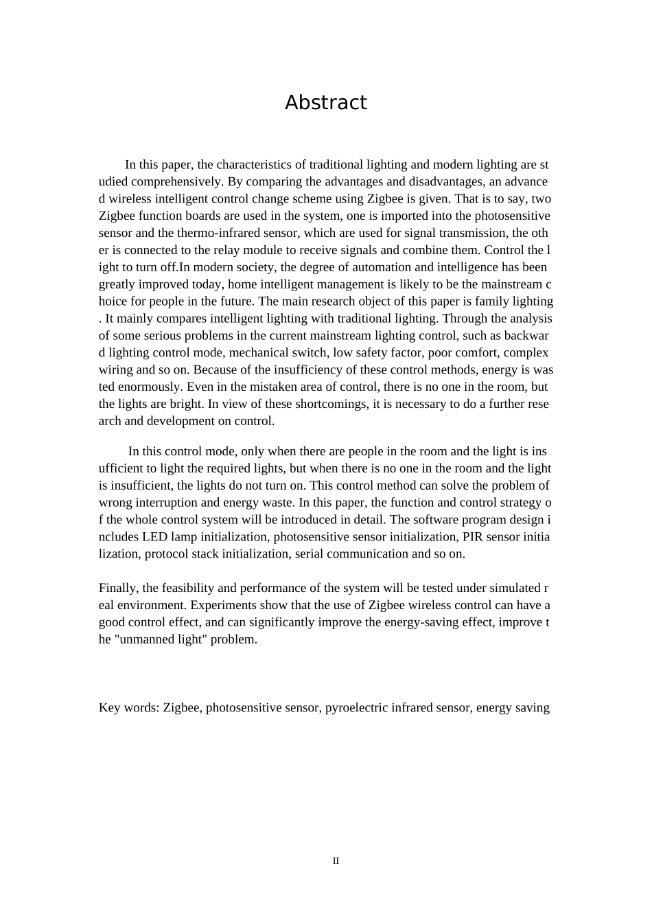 基于Zigbee的智能灯光控制系统设计电子信息工程专业.doc_第2页