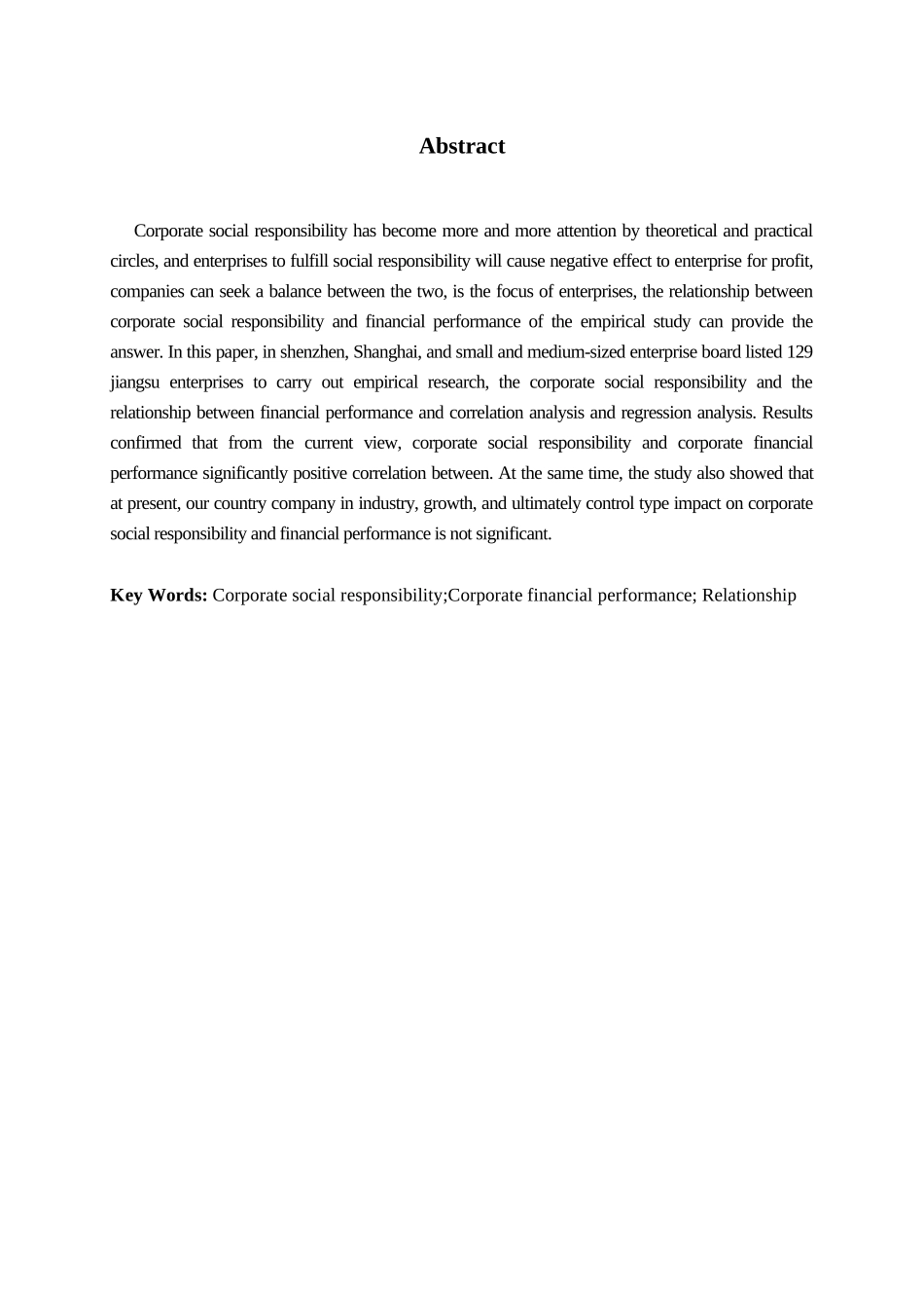 财务管理专业企业社会责任对财务绩效的影响.docx_第2页