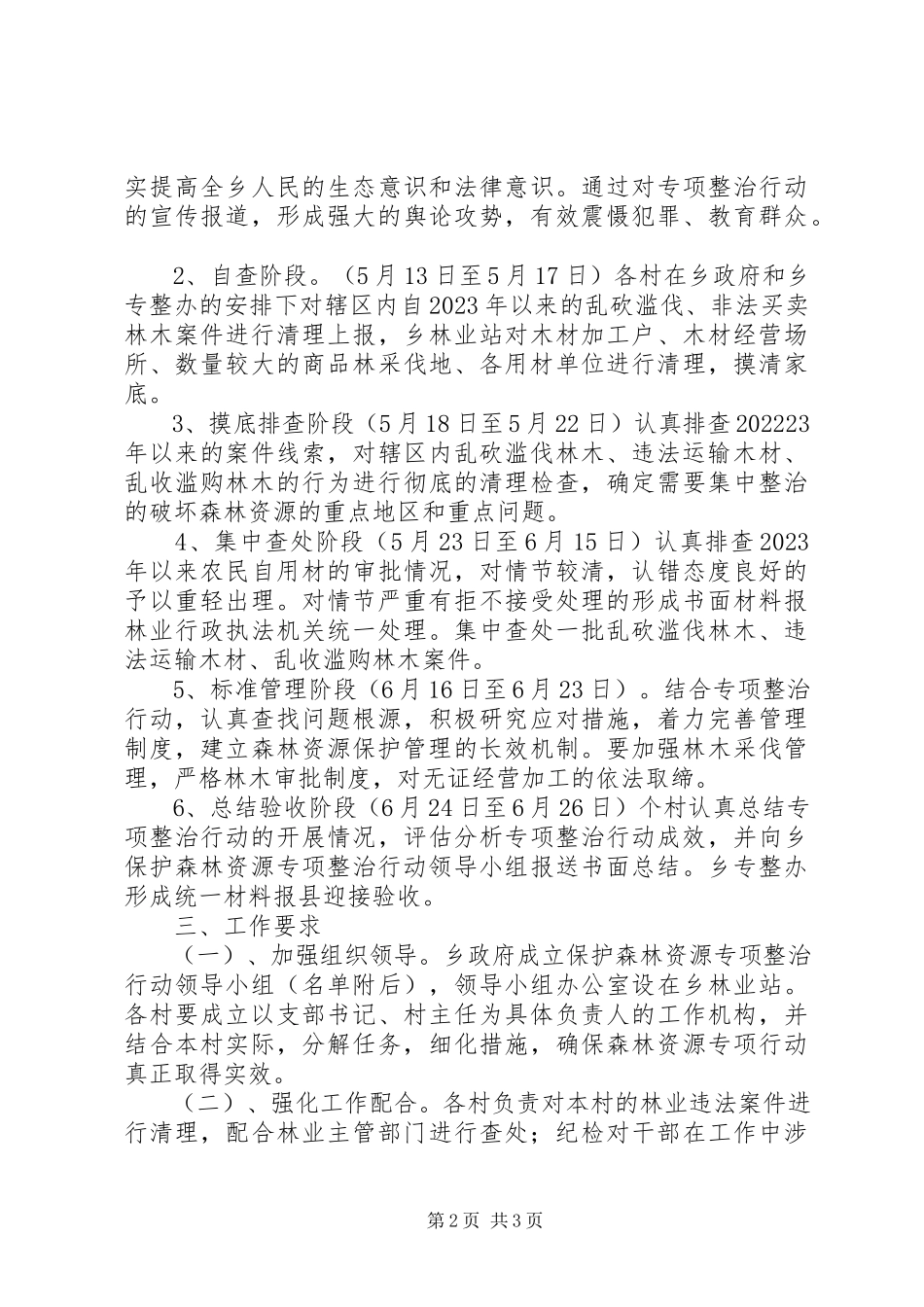 2023年森林资源专项整治工作方案.docx_第2页