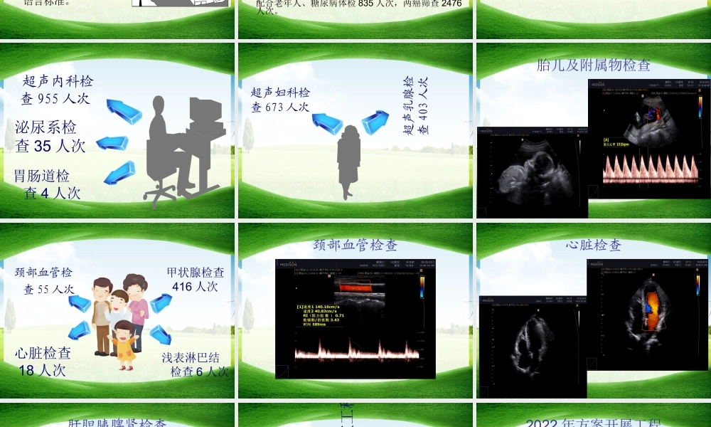 2023年彩超室工作总结张忠平（教学课件）.ppt