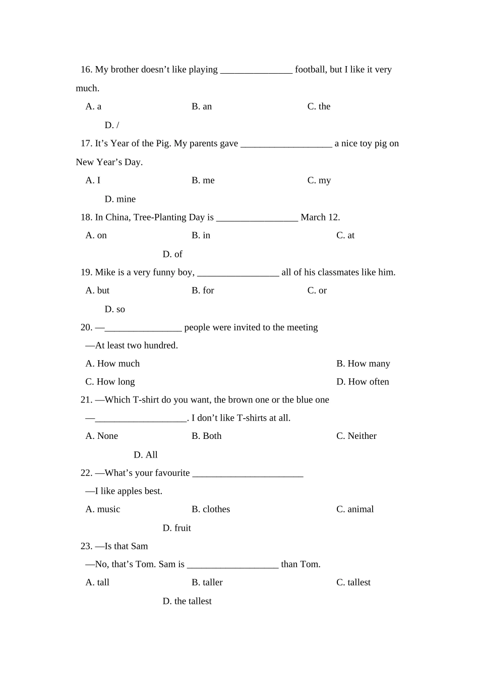 2023年北京市丰台区初三统一练习（一）初中英语.docx_第3页