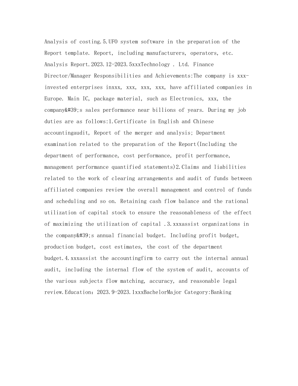 2023年财务总监英文简历表格.docx_第2页