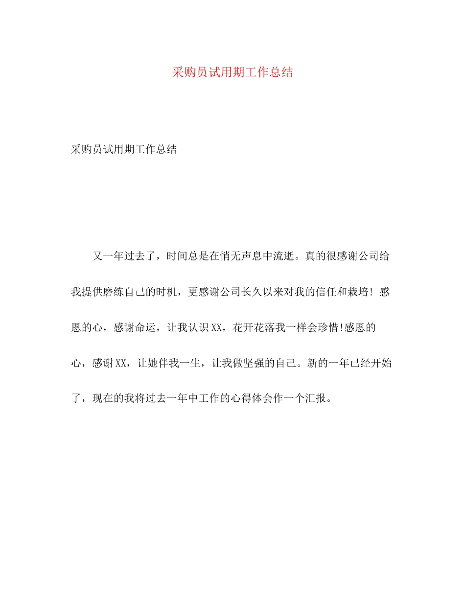 2023年采购员试用期工作总结范文.docx_第1页