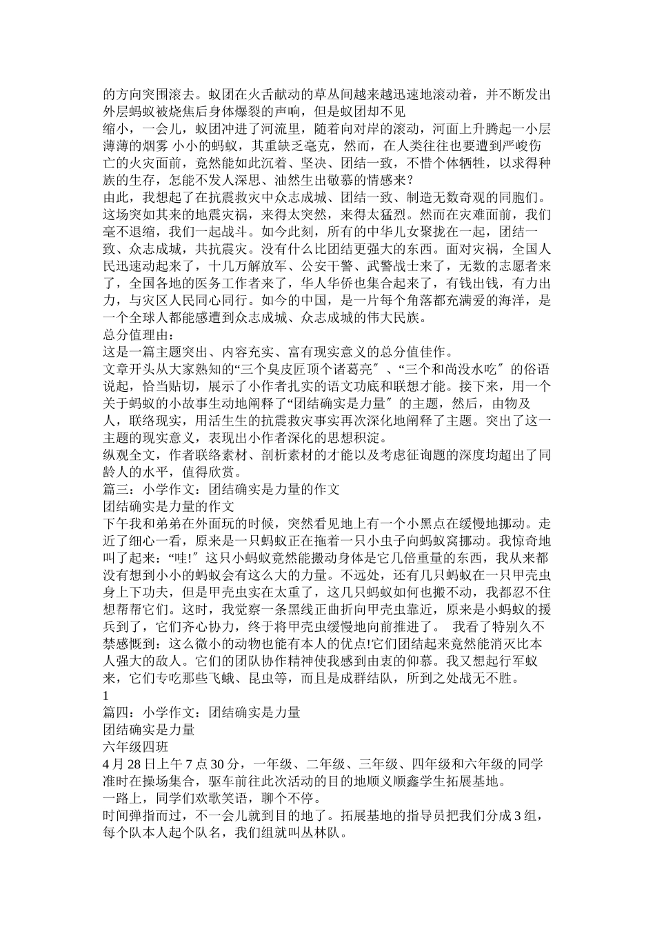 2023年团结就ۥ是力量作文350字范文.docx_第2页