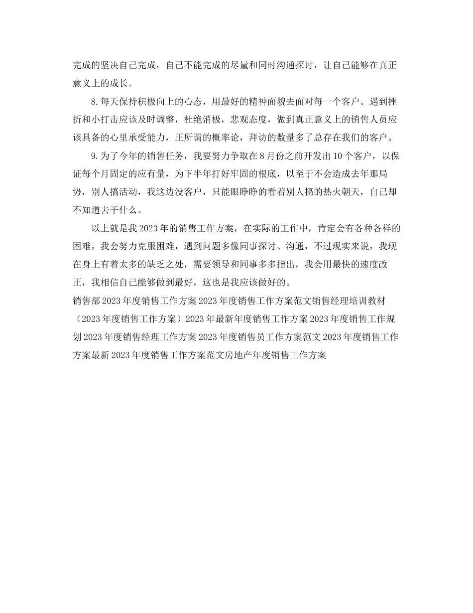 2023年度销售工作计划23范文.docx_第2页