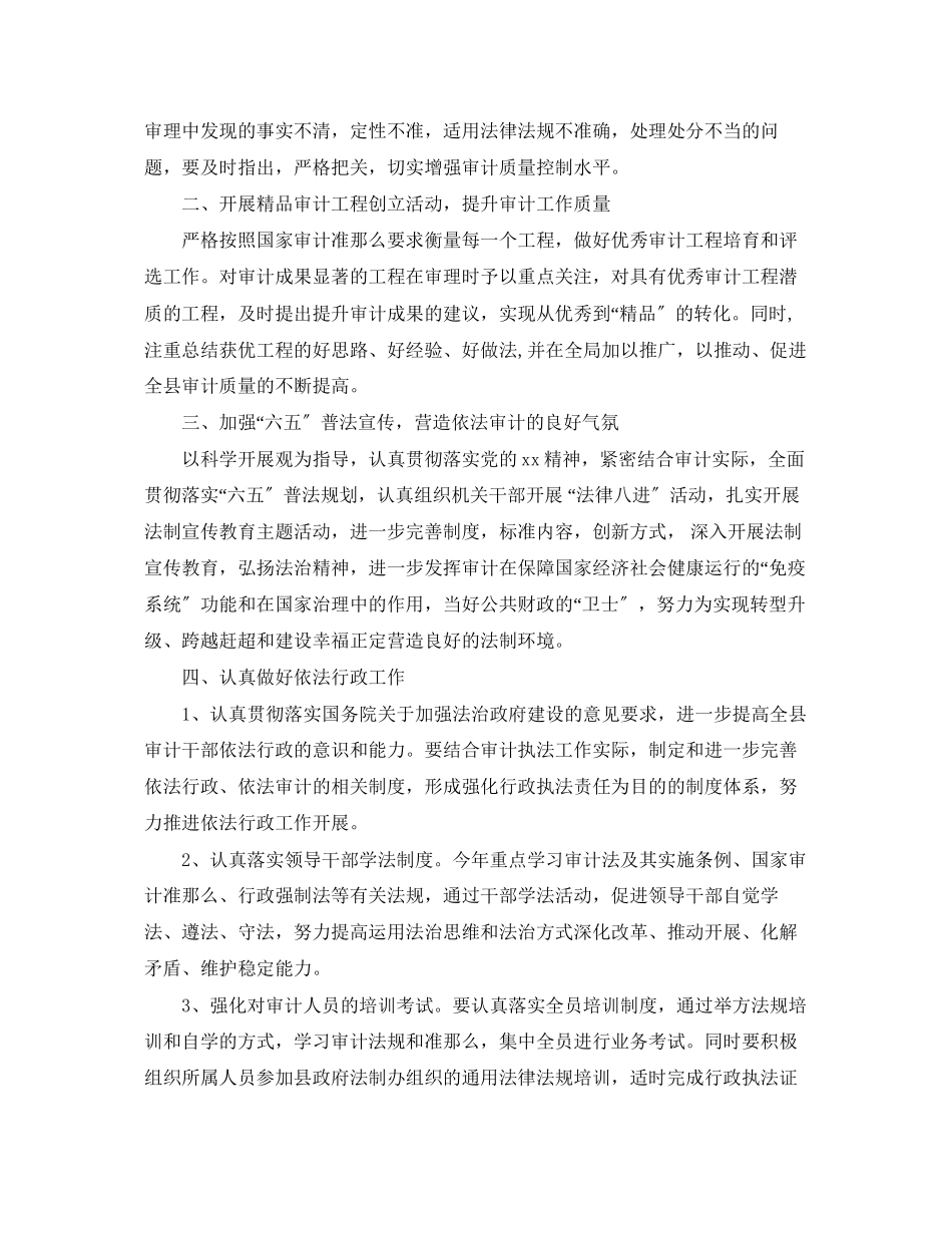 2023年政府审计师工作计划报告范文.docx_第2页