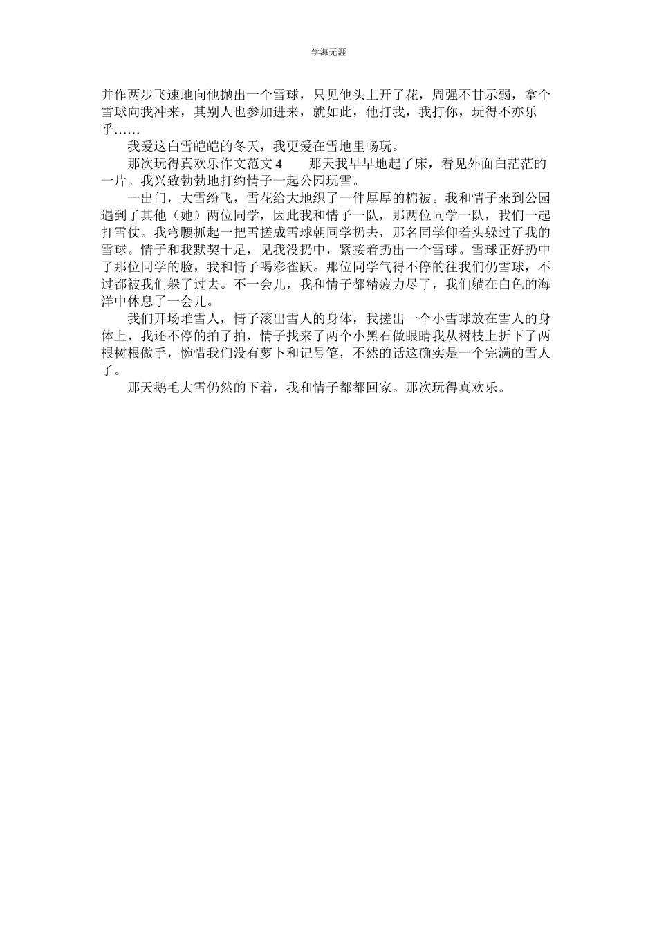 2023年那次玩得真高兴作文范文4篇.docx_第2页